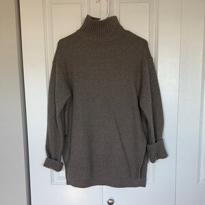 H&M Cozy Taupe Turtleneck Sweater